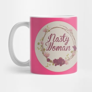 Nasty Woman - Cross Stitch Circle Mug